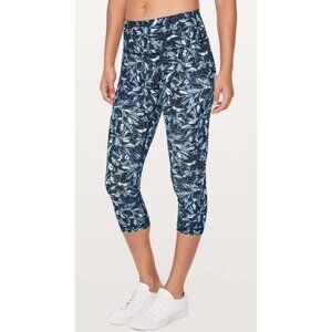 Lululemon Women's Wunder Under Leggings Crop Hi-Rise 21" Embellished Multi Sz 12